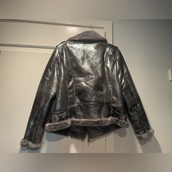 Tommy Hilfiger Metallic silver/ black/ gray jacket NWT - Picture 3 of 3
